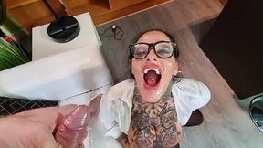 ashley cumstar, piss in mouth, dap cock toy, ass fisting, milk farts and milk drinking from ass, pvke milk on cock, total submission, anal slave