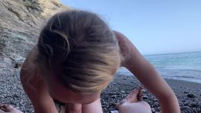 Petite Sia loves public beach sex