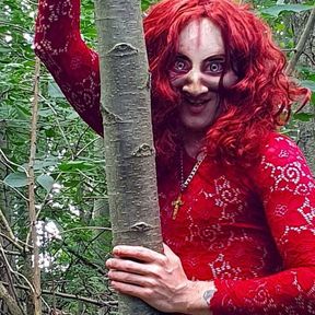 Horny Demon Bitch Having Hard Fun in the Forest