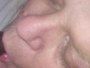 Fucked mouth cum swallow