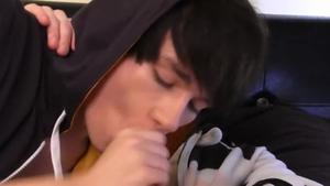 TXXXMStudios.com - Jaye Elektra in socks jerking uncut dick