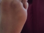 Dirty gay pup foot