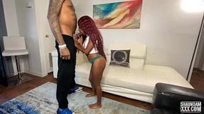 ”MINI STALLION MEETS SHAUNDAMXXX & RIDES THAT huge black cock”