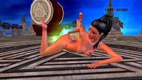 Curvy Teen Tempts Fate with Sensual Finger Play in Vivid 3D Fantasy