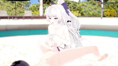 Vittorio Veneto’s huge tits bounce in wild hentai sex