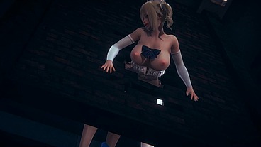Genshin Impact Hentai Futanari 3D - Barbara is fucked with creampie hard by Jean Futa through the wall - Japanese Asian Manga Anime Game Porn Animation Yuri