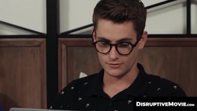 DisruptiveMovie.com - Justin Matthews bareback drills nerd Trevor Harris' tight virgi