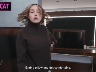 What Happens When Lascivious Step Mama Shares Hotel Couch with Step Son All Night?