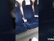 Fun in the train public cum
