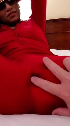 Native Girl Covered in Cum From White Man Cock
