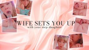 Wife wears step-daughter's panties
