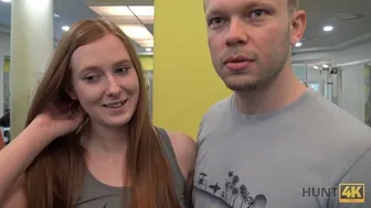 Redhead Linda Sweet gets picked up at the gym for wild fun