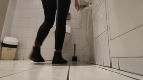 Masturbation after toilet drop near the boss and coworkers room Hot&Horny