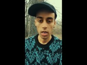 Twink want to swallow cum after blowjob but accidentally spits it