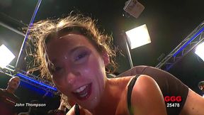 Sexy Babe Loving Gangbang and Bukakke