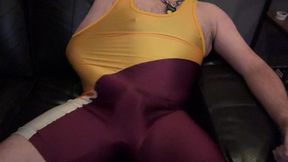 Breaking in my latest singlet after a sweaty workout