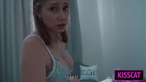 Why Step Mom Wakes with Step Son�s Cock in Hand Post-Fight � Will She Gets Face Cum in Share Bed?