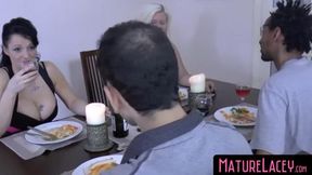 MatureLacey com - Photographer GILF's lesbian model fucking and toy play session