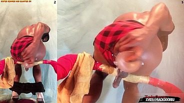 Crazy Enema Twink - This guy pumps his asshole full of water and uses a monster cock to plunge it out, farts and prolapses ...but like, I'm not gay tho - Ass Monkey