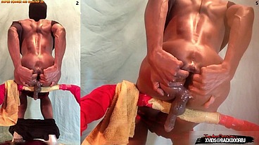 Crazy Enema Twink - This guy pumps his asshole full of water and uses a monster cock to plunge it out, farts and prolapses ...but like, I'm not gay tho - Ass Monkey