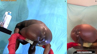 *PREMIUM* Crazy Enema Twink - This guy pumps his asshole full of water and uses a monster cock to plunge it out, farts and prolapses ...but like, I'm not gay tho - Ass Monkey
