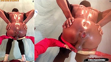 Crazy Enema Twink - This guy pumps his asshole full of water and uses a monster cock to plunge it out, farts and prolapses ...but like, I'm not gay tho - Ass Monkey