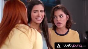Adriana Chechik Can't Resist the Alluring Tease from Her Friends Gianna Dior & Maya Kendrick!