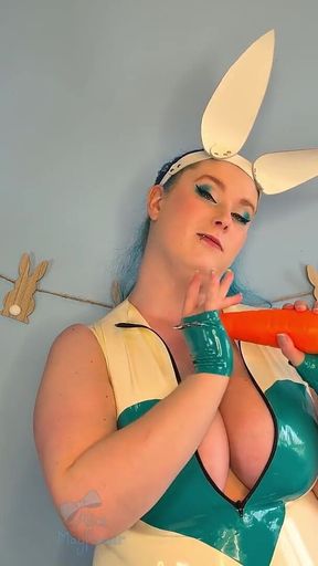 Bunny Domme Ass Stuffing JOI - Solo Girl