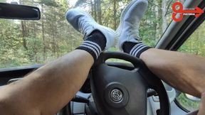 Scally Cum shot in Total Look of Voyeurs at Homosexual Cruising Spot