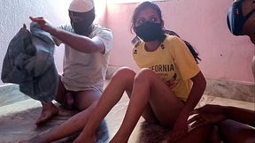 Cuckold boyfriend Fucking girlfriend with friend - Indian threesome hindi voice