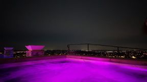 Trans girl hot tub adventure!