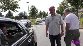 German milf DaCada parking lot sex banged