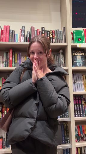 Shopping for Books with My Vibrator in! Hopefully I Don't Cum Too Loud!