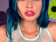 Amateur blondie solo anal masturbation