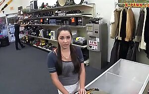 Big boobs college girl trades in her pussy for some money