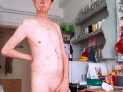 nude in the kitchen
