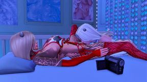 futanari cowgirl perverts over her asshole slave (sims + anime hentai + sfm)