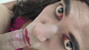 Nisha Priya Sissy sucking sexy hot big dick deepthroat