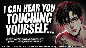 CAUGHT TOUCHING YOURSELF TO HIS VOICE - Audio Erotica for Women.