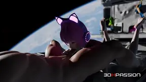 Catgirl Io is an eager and eager-to-please little kitty with a firm, round booty.