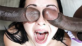 ”Angell Summers enjoys interracial gangbang”