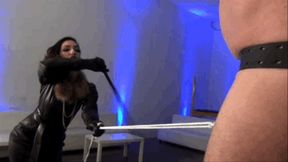 WHIPPED FROM PILLAR TO POST Starring Mistress Cybill Troy (Dial Up Version)