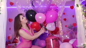 Non-Pop - Filling Valentines Balloons With Helium
