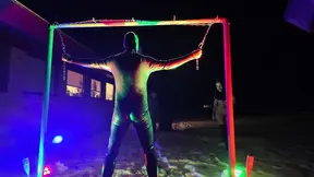 Snowy domination by dreadlocked domina