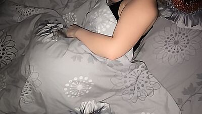 My stepmom was woken up by my cock(homemade real)
