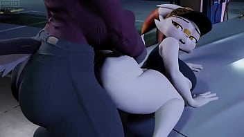 Furry Scorbunny gets big dick sucked and fucked hard