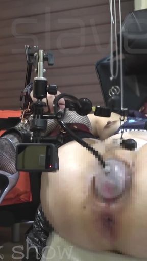 Powerful moment from &quot;Kinky Slavedoll R Vol.008 Pussy vacuum...Anal dildo squirting...Juice accumulating in the cup. (Full&quot;