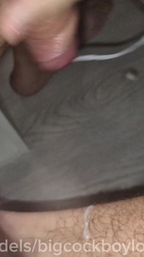 A fucking femboy with a dick in his hole gets covered in hot cum from his penis in big streams   Clip 1