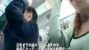 Busty MILF Gets by Geek on Public Bus in Japan