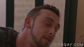 Inked hunks Brandon Wilde and Billie Ramos anally fuck